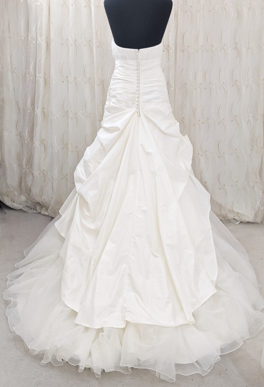 Ball gown wedding dress with pleats and tucks - South London Bridal shop - Wedding dress sho Croydon