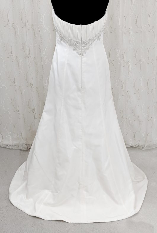 Column dress with embelisshed waitband - croydon bridal sho - wedding dresss in south london