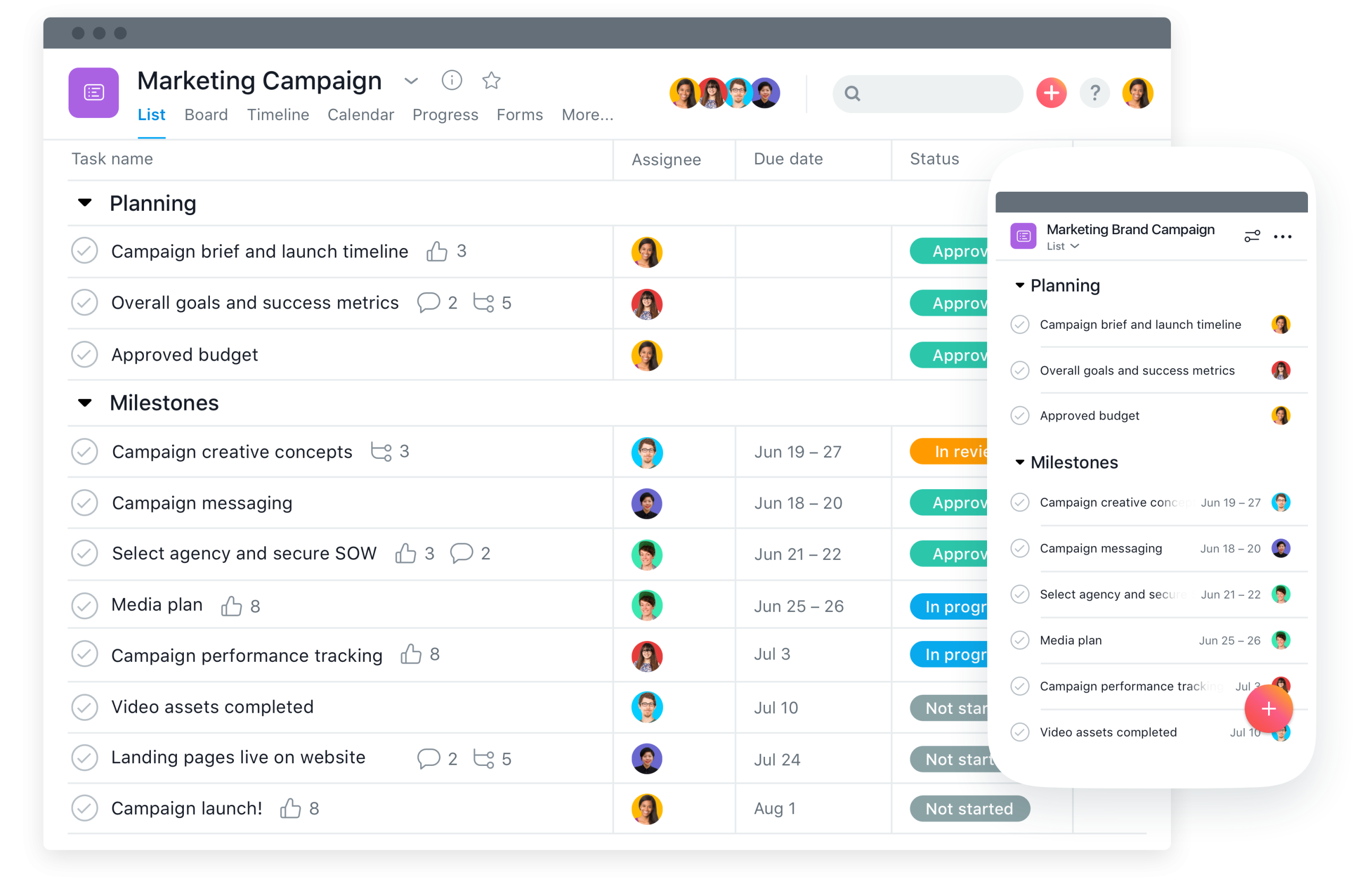 Boosting productivity with Asana