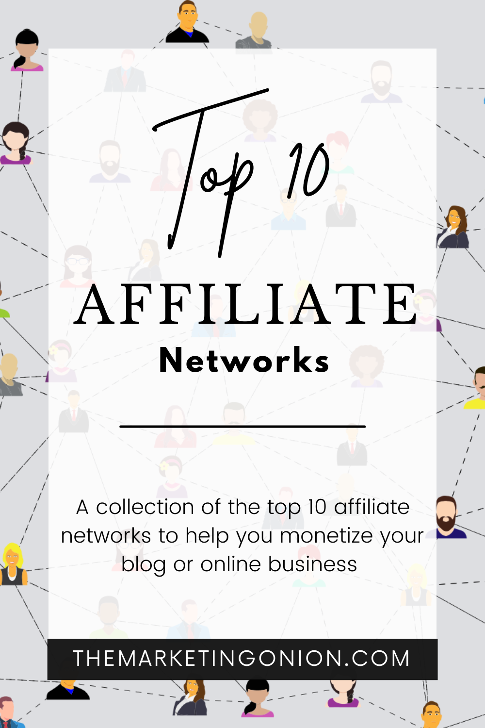 Top 10 affiliate networks list pin