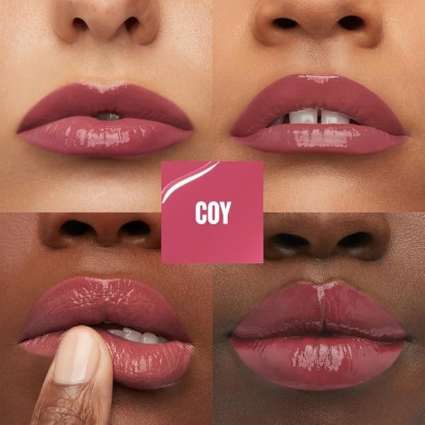 Maybelline New York Lip Colour, Smudge-free, Long Lasting Up To 16h, Liquid Lipstick, Shine Finish, SuperStay Vinyl Ink, 20 Coy - Image 4