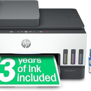 HP Smart Tank 7605 All-in-One Wireless Inkjet Printer, 35 Page Automatic Document Feeder, Grey