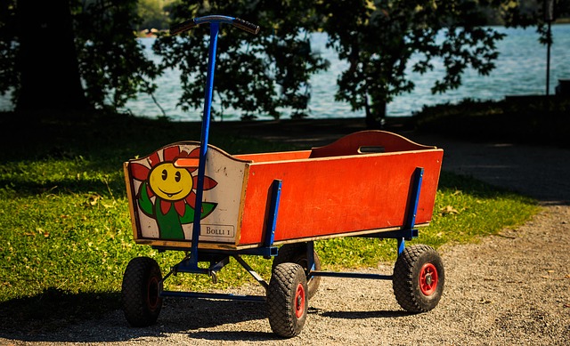 Klappbollerwagen - Bollerwagen faltbar mit Dach