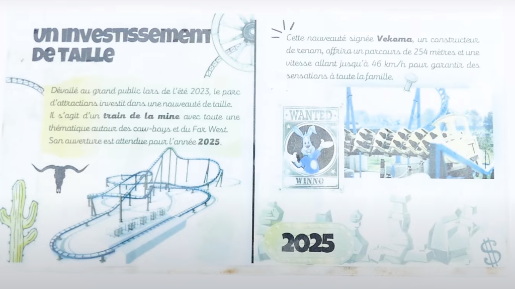 Construction du manège "Wild West Coaster" Roller Coaster 2025 Winnoland