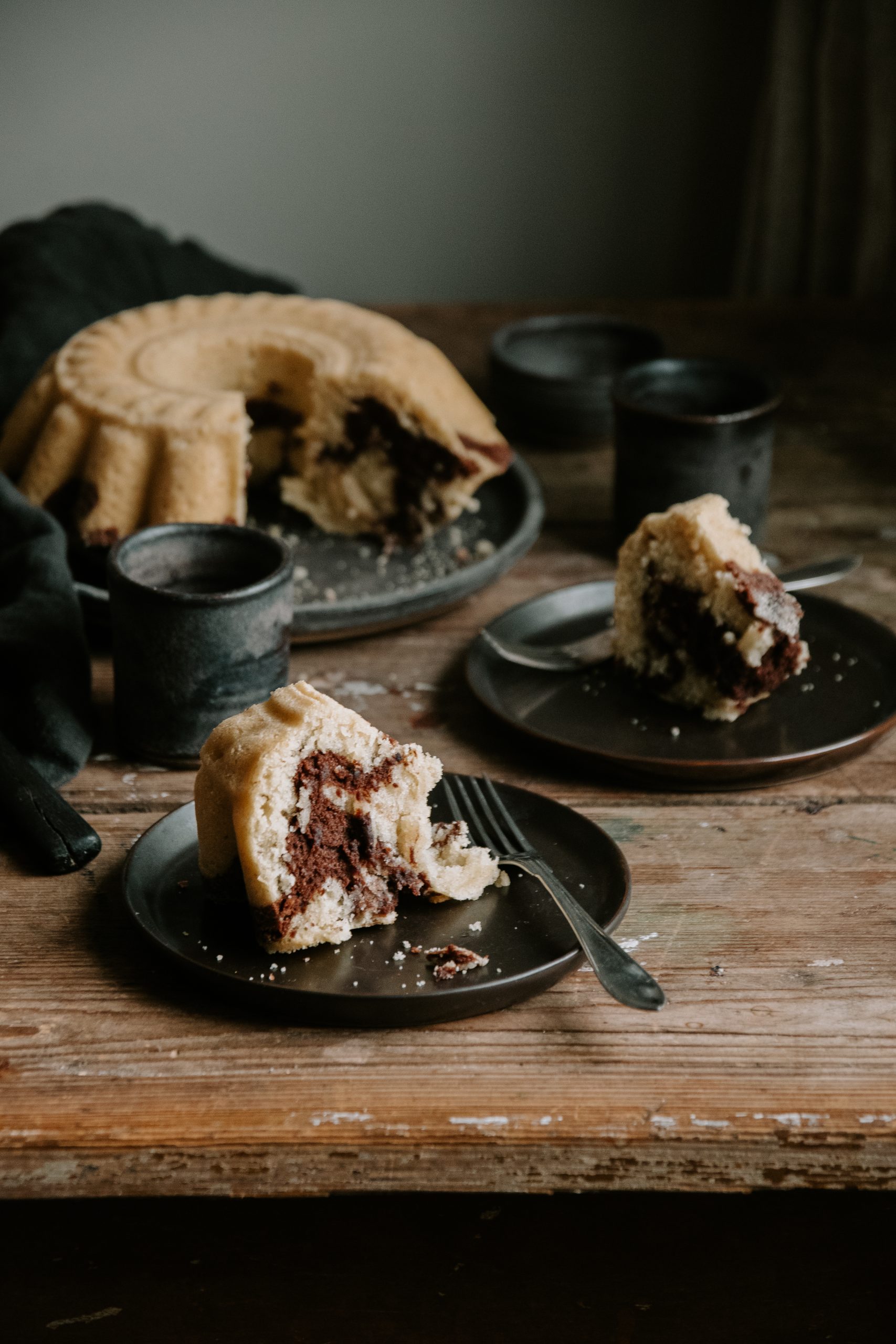 Tiger Cake - vanilla and chocolate swirl cake