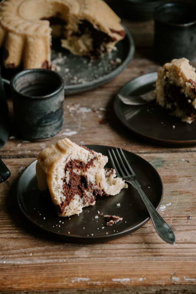 Tiger Cake - vanilla and chocolate swirl cake 