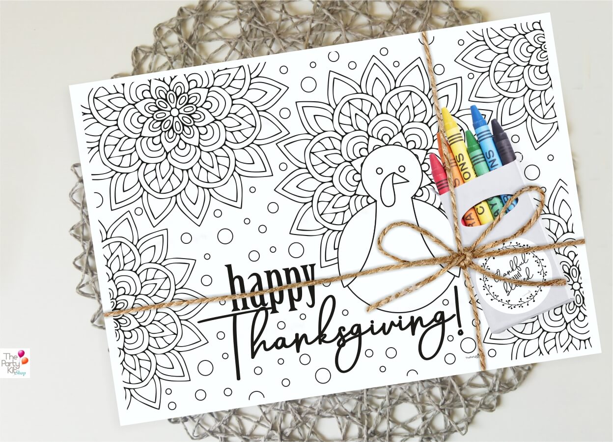 thanksgiving printable placemat