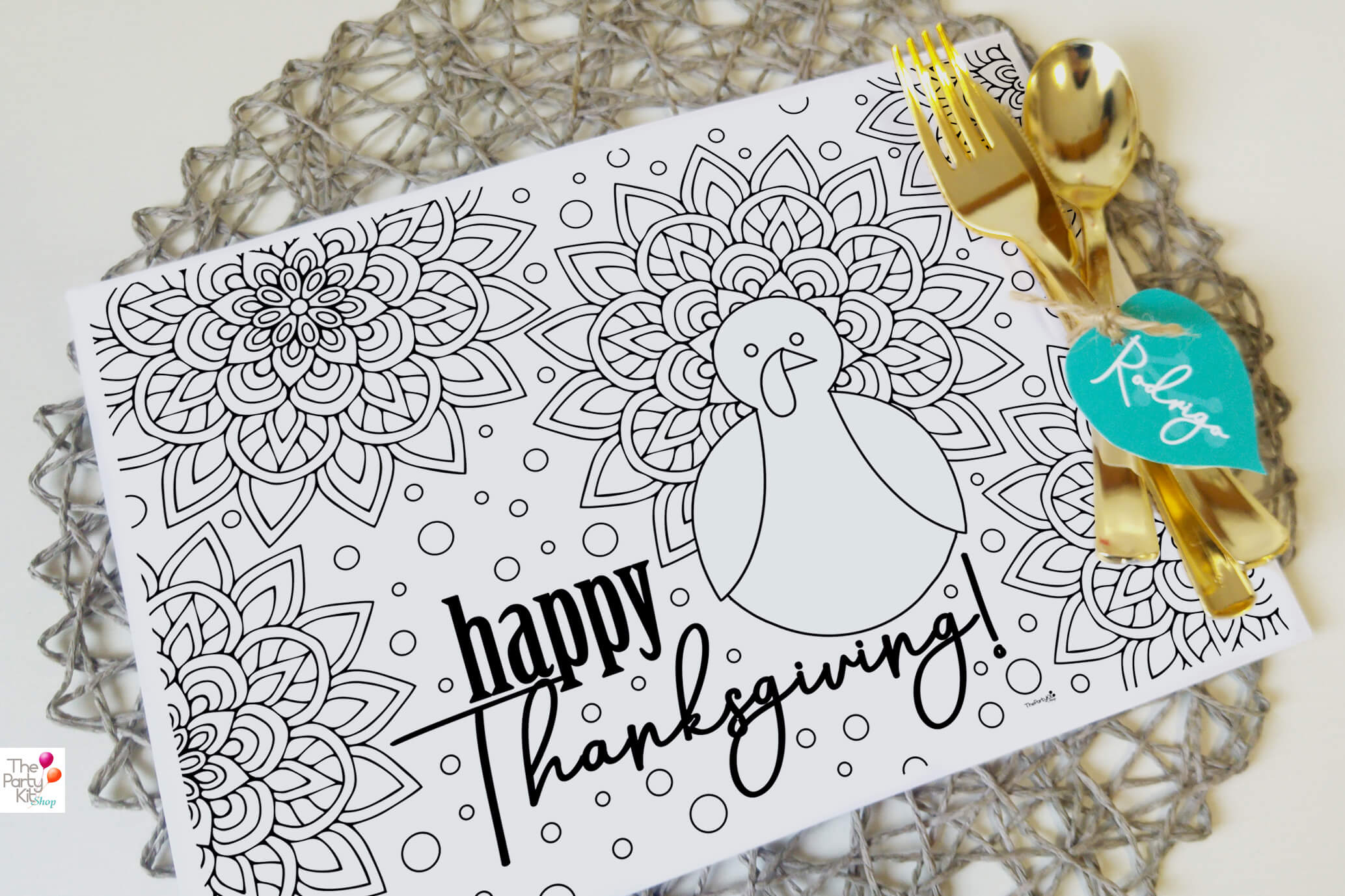 thanksgiving printable placemat