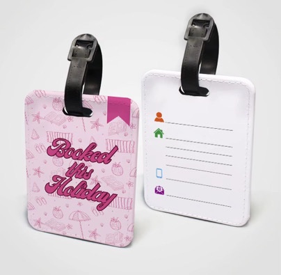 Luggage tag – Booked this holiday