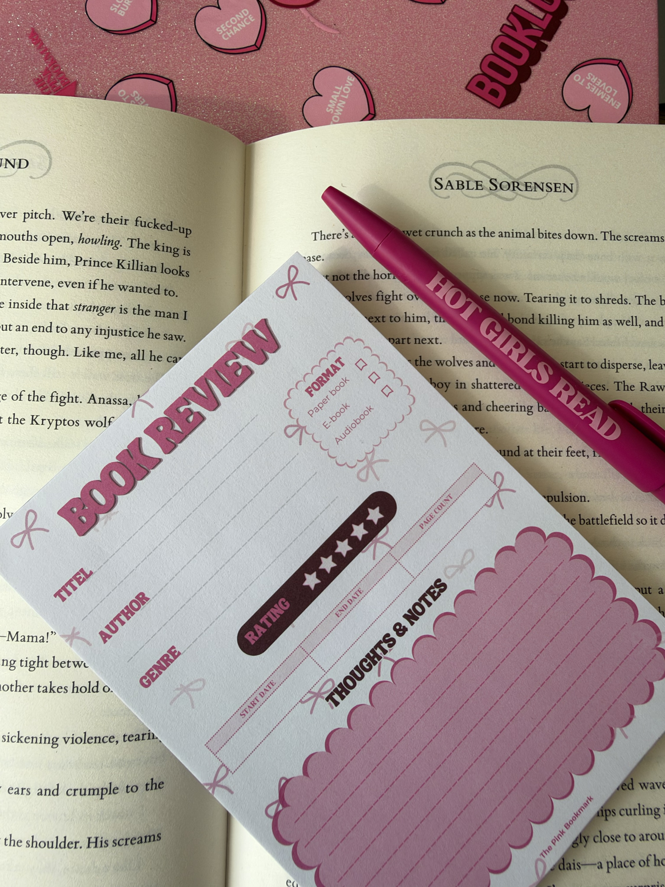Book Review Notepad