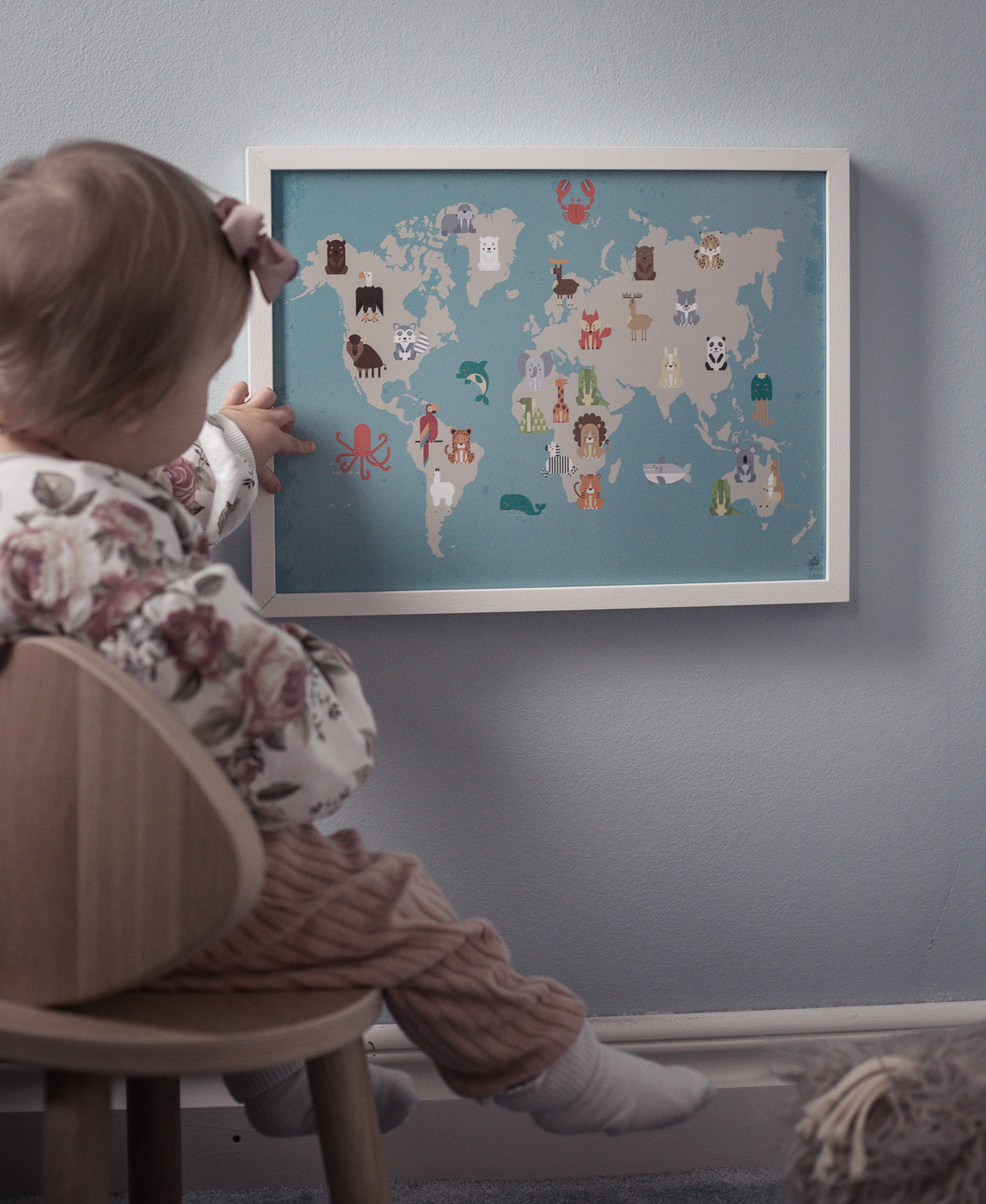 Barnposter världskarta