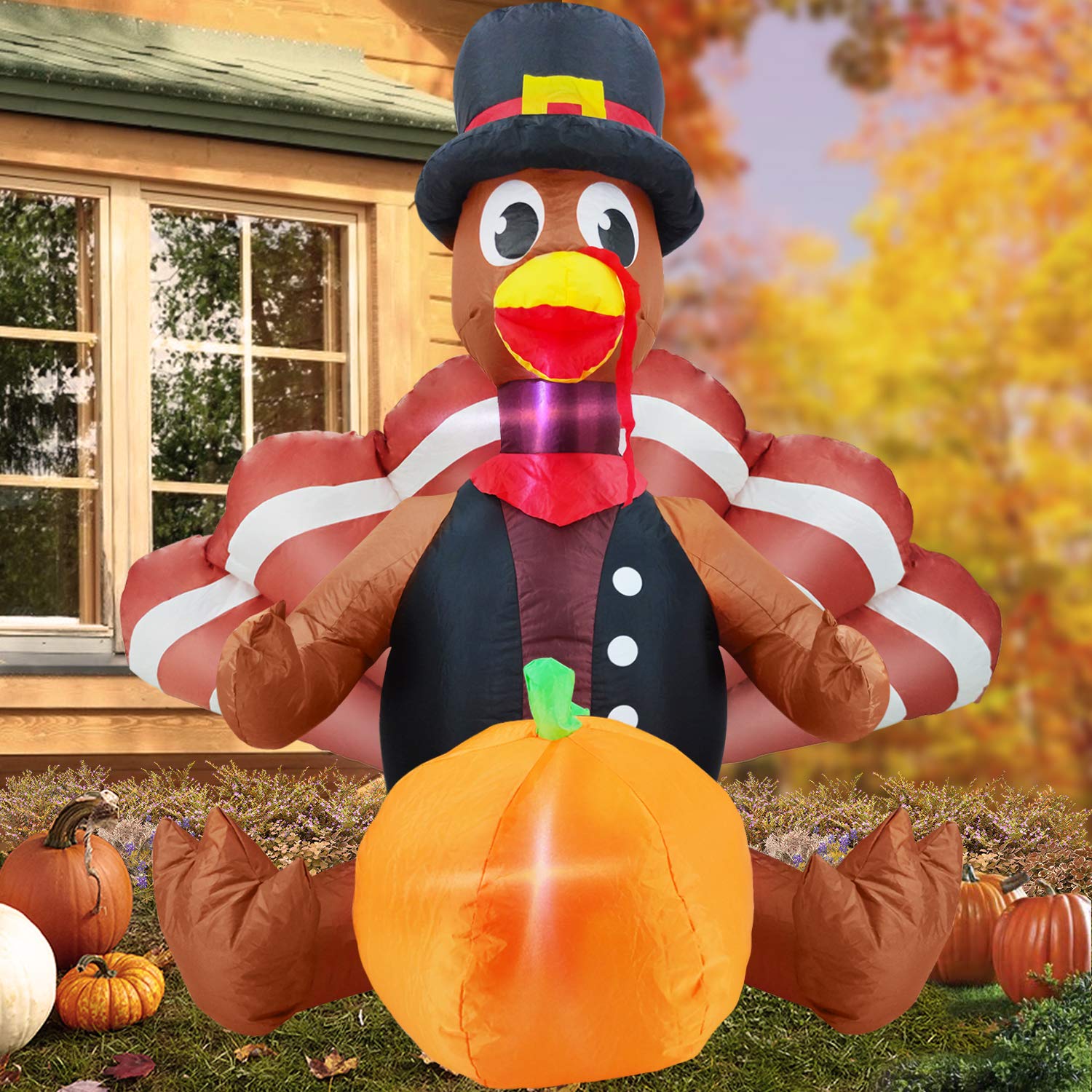 Thanksgivings Inflatable Turkey Decor