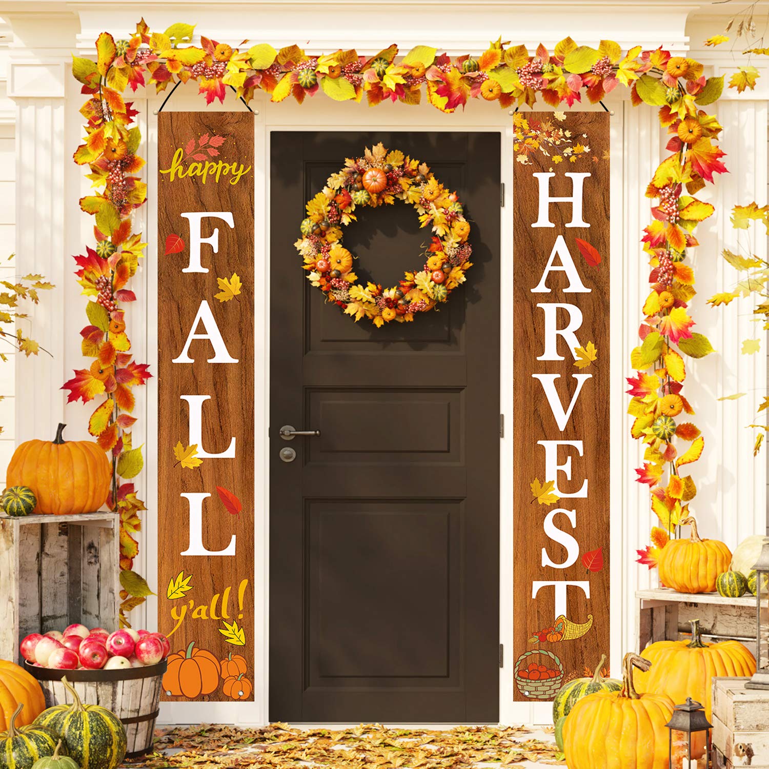 Fall Harvest Hanging Banner