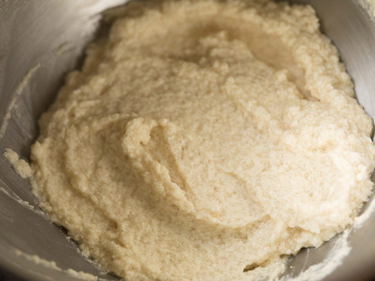 sour cream coffee cake batter before adding flour.