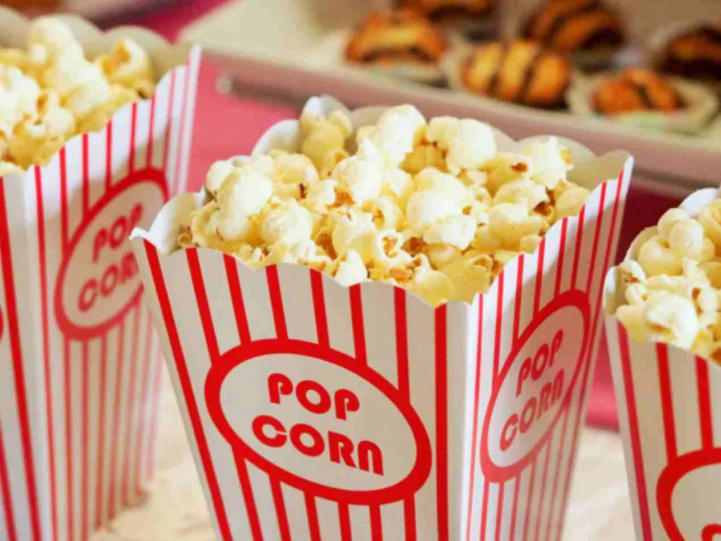 Popcorns showcasing a movie night.