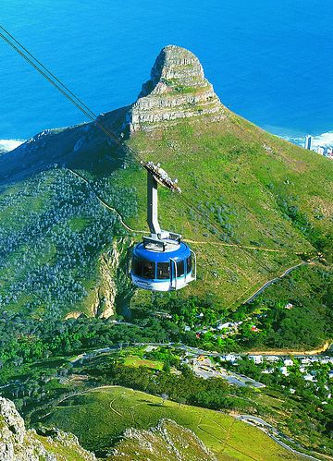 visite a Table Mountain através de teleféricos