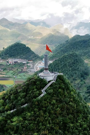 Flagpole p in Vietnam