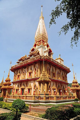 Wat Chalong Temple in Phuket, Thailand