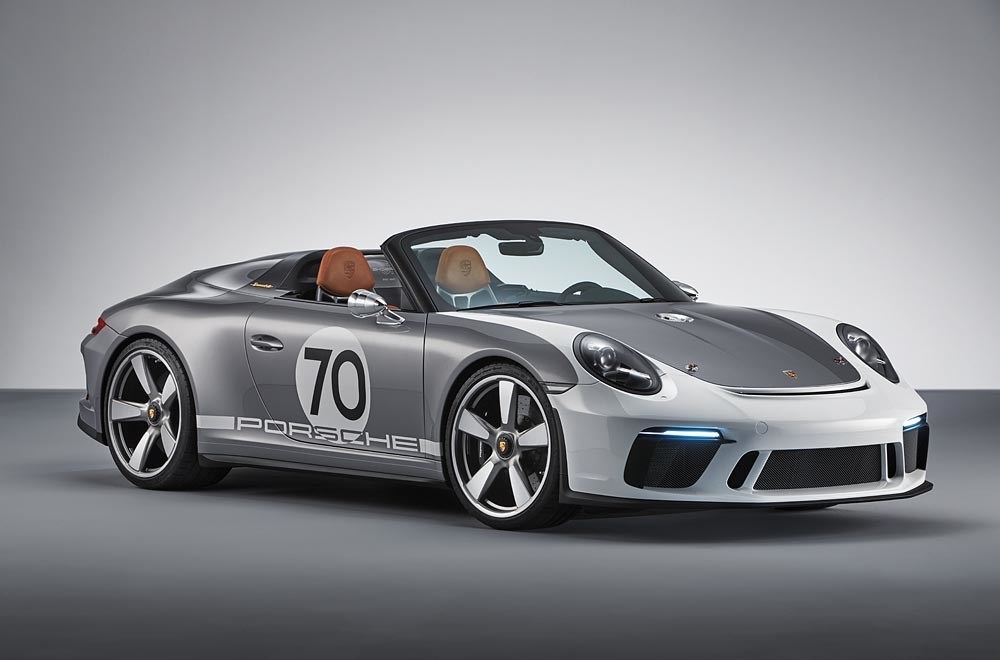 Porsche 70 years anniversary sports car