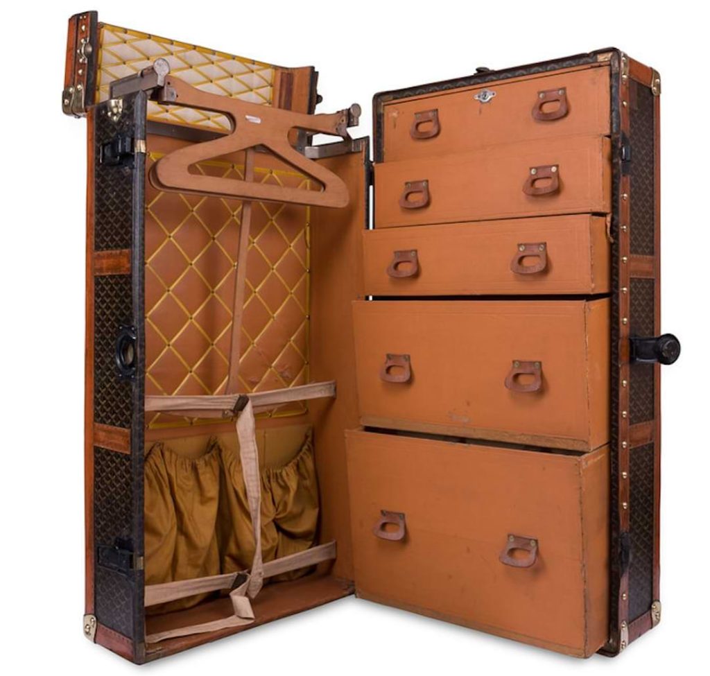 goyard vintage wardrobe trunks