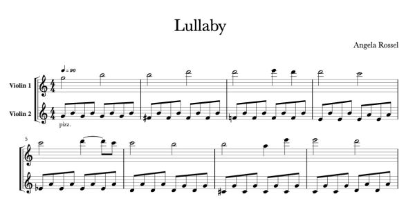 notenbeispiel lullaby