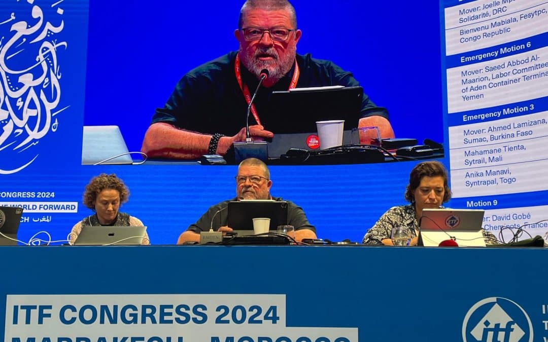 ITF Congress Marrakesh – Motion ‘Rights for Transport Workers’