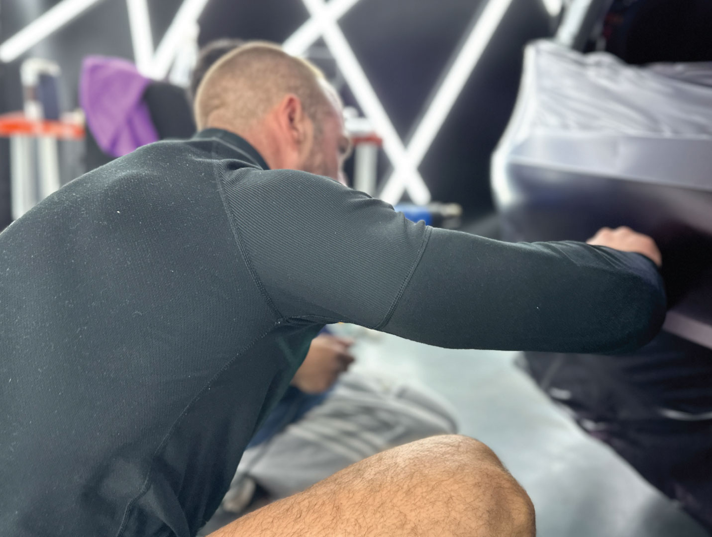 Hands-on car wrapping training at The Wrap Design