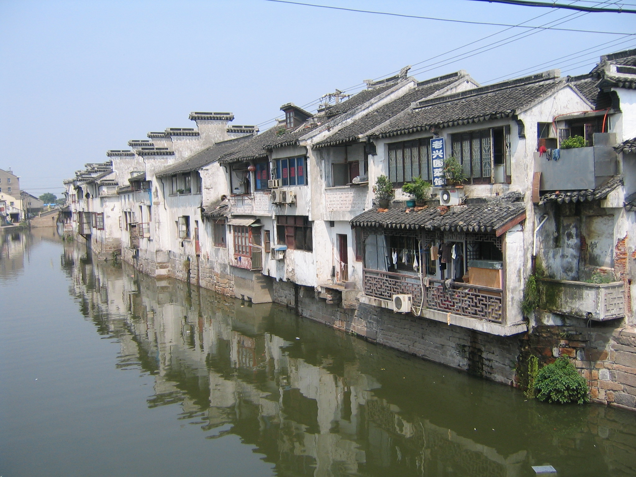 Huizen in Suzhou nabij Shanghai