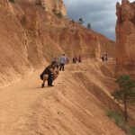 Simon als fotograaf in Bryce Canyon