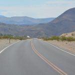 Weg doorheen Death Valley