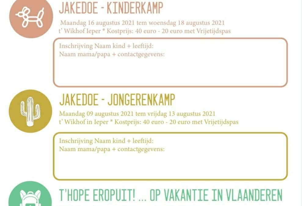 Nieuwe kalender kampen Jakedoe