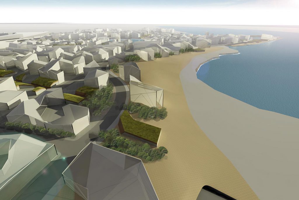 Turf City Vatnsmyri parametric urban proposal Reykjavik, Iceland
