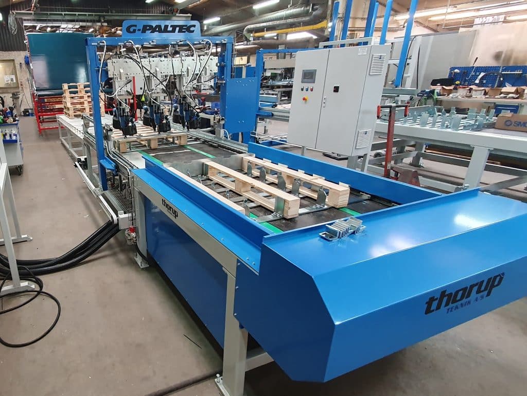 Pallemaskine til fremstillinng af paller