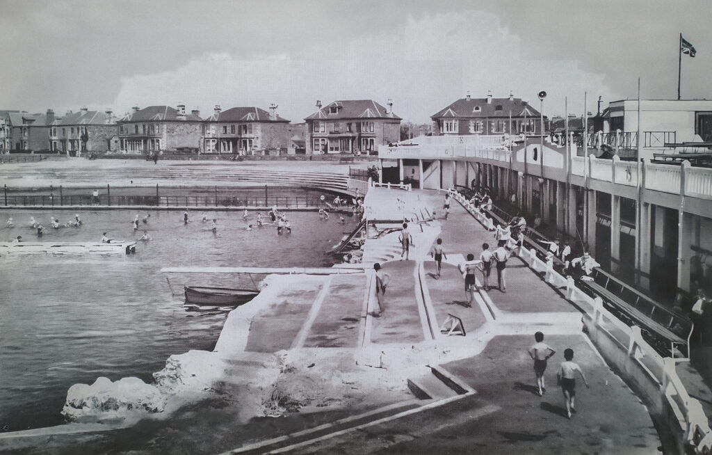 The Saltpans Bathing Place in the summer of 1951. Photo by J. Cole.