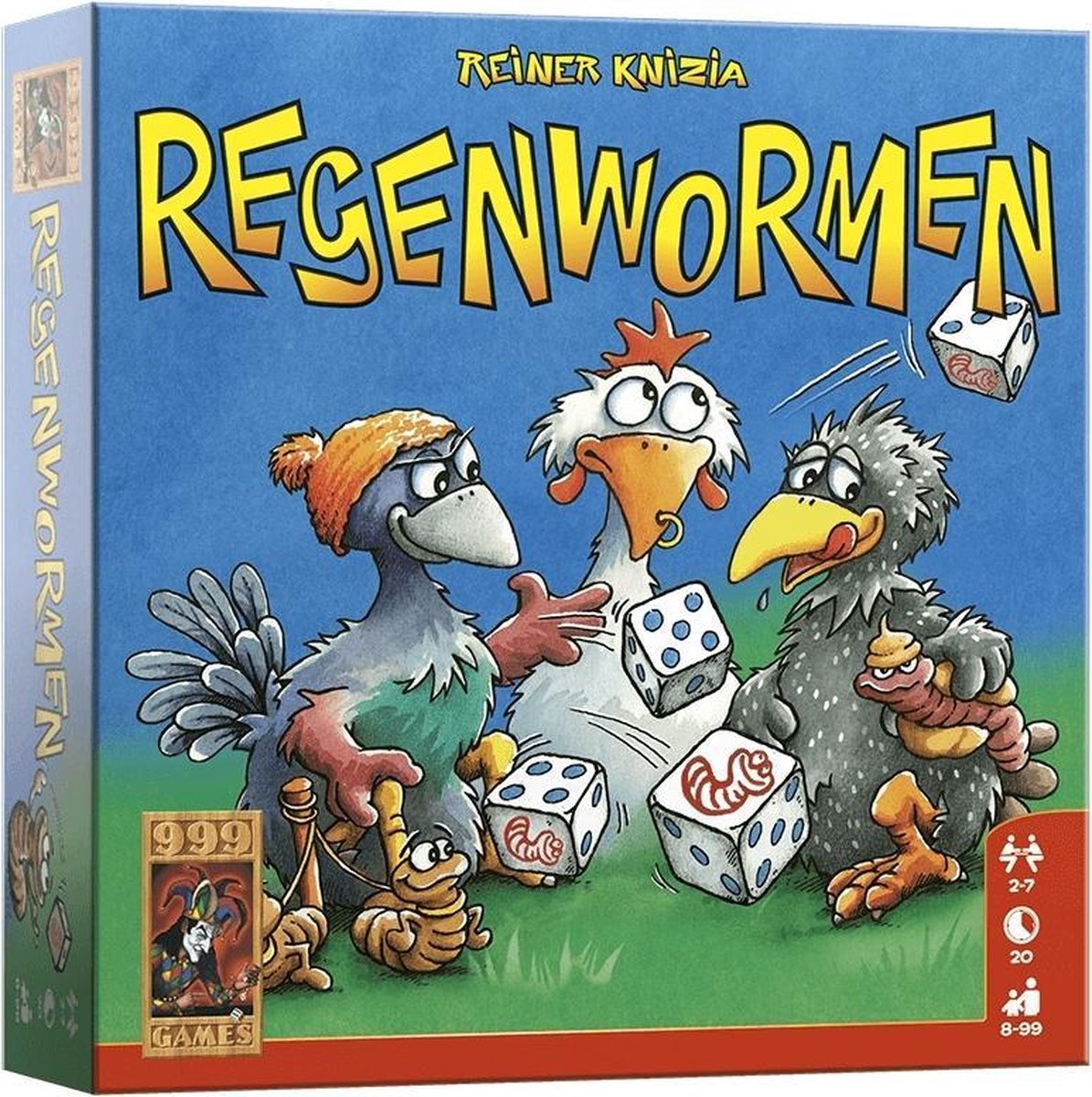 Regenwormen van 999 Games (met spelregels)