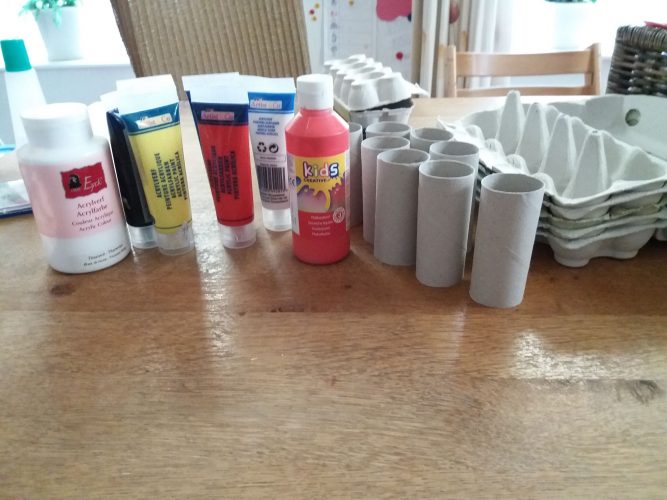 DIY dieren van eierdozen