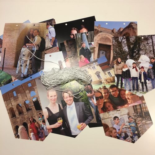 Een vlaggenlijn met eigen foto’s