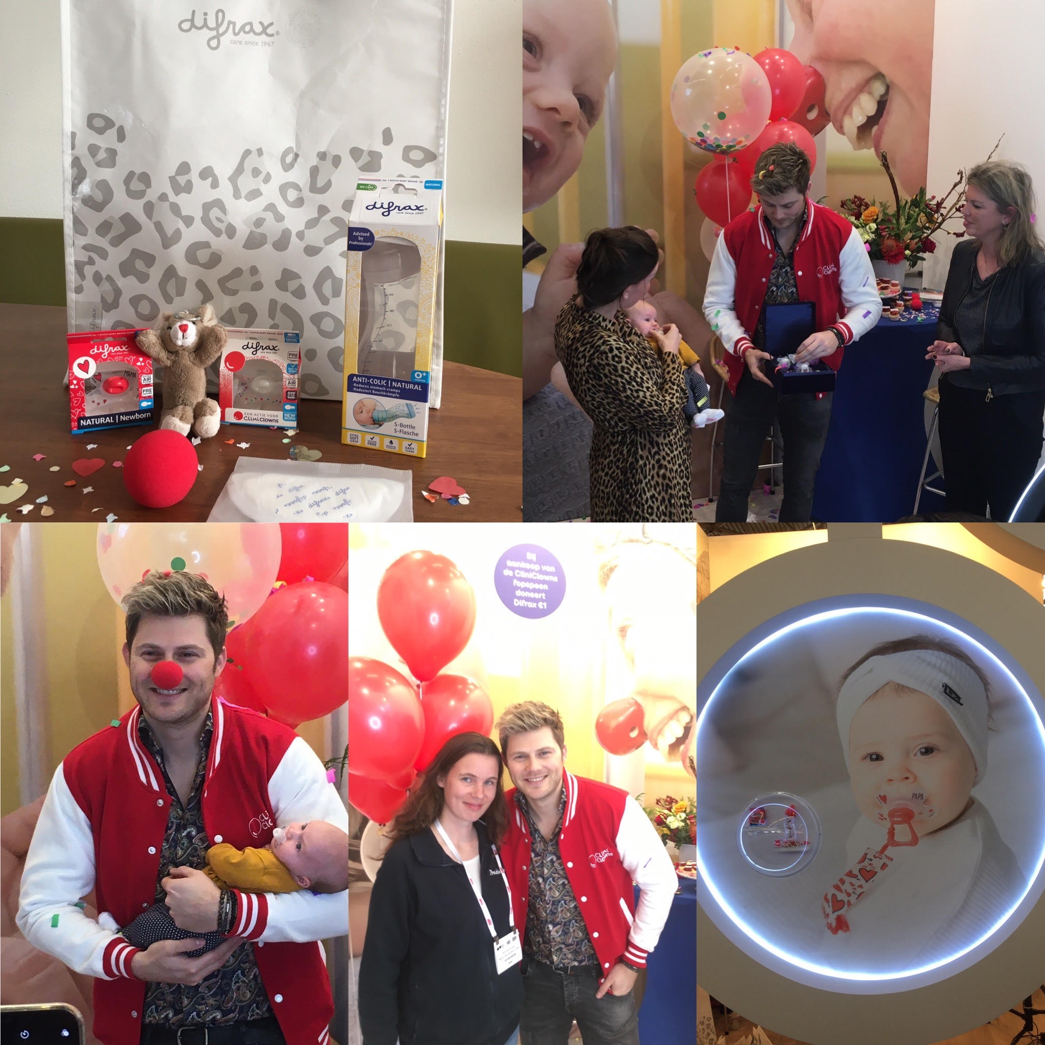 Difrax en Clini Clowns