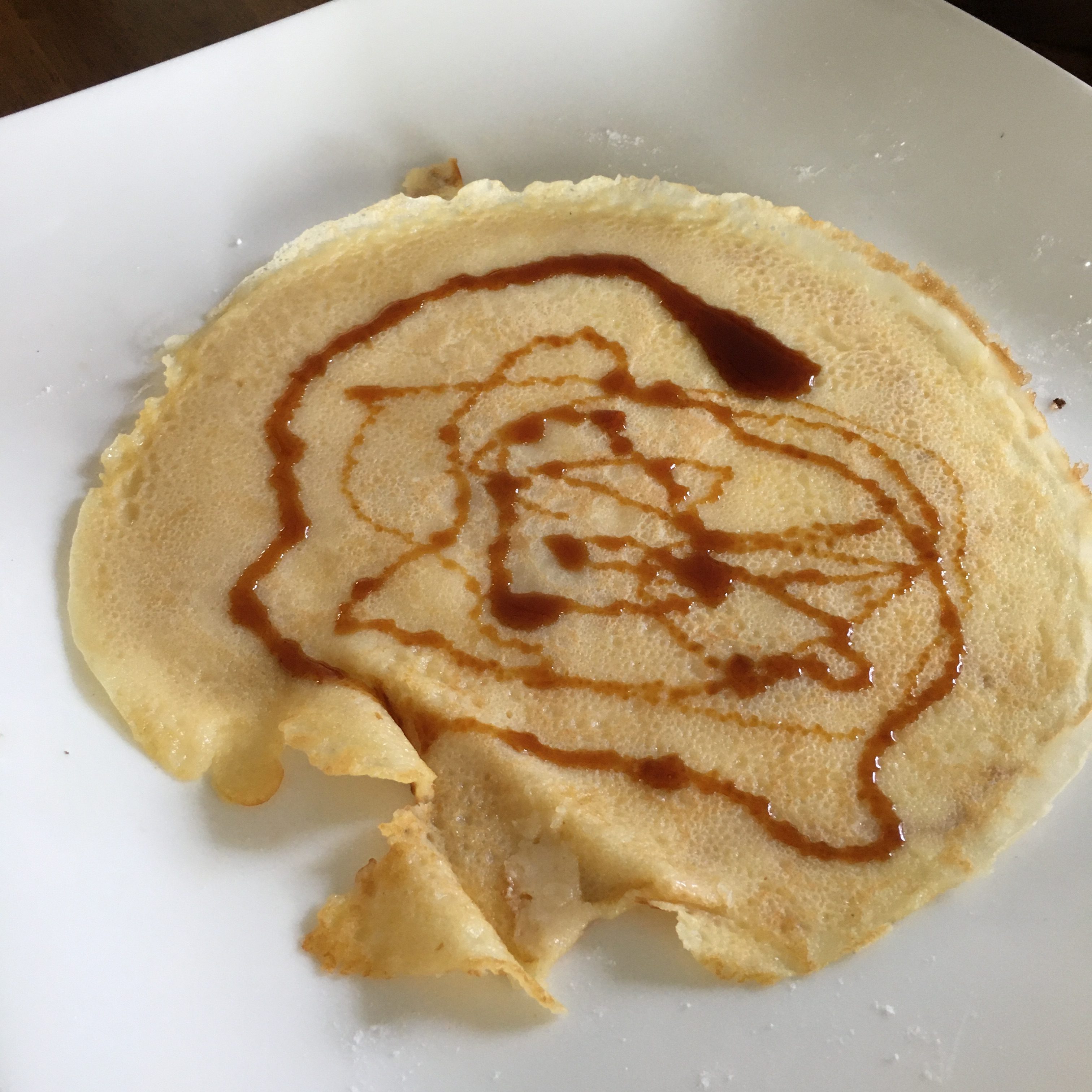 Pannenkoek met stroop