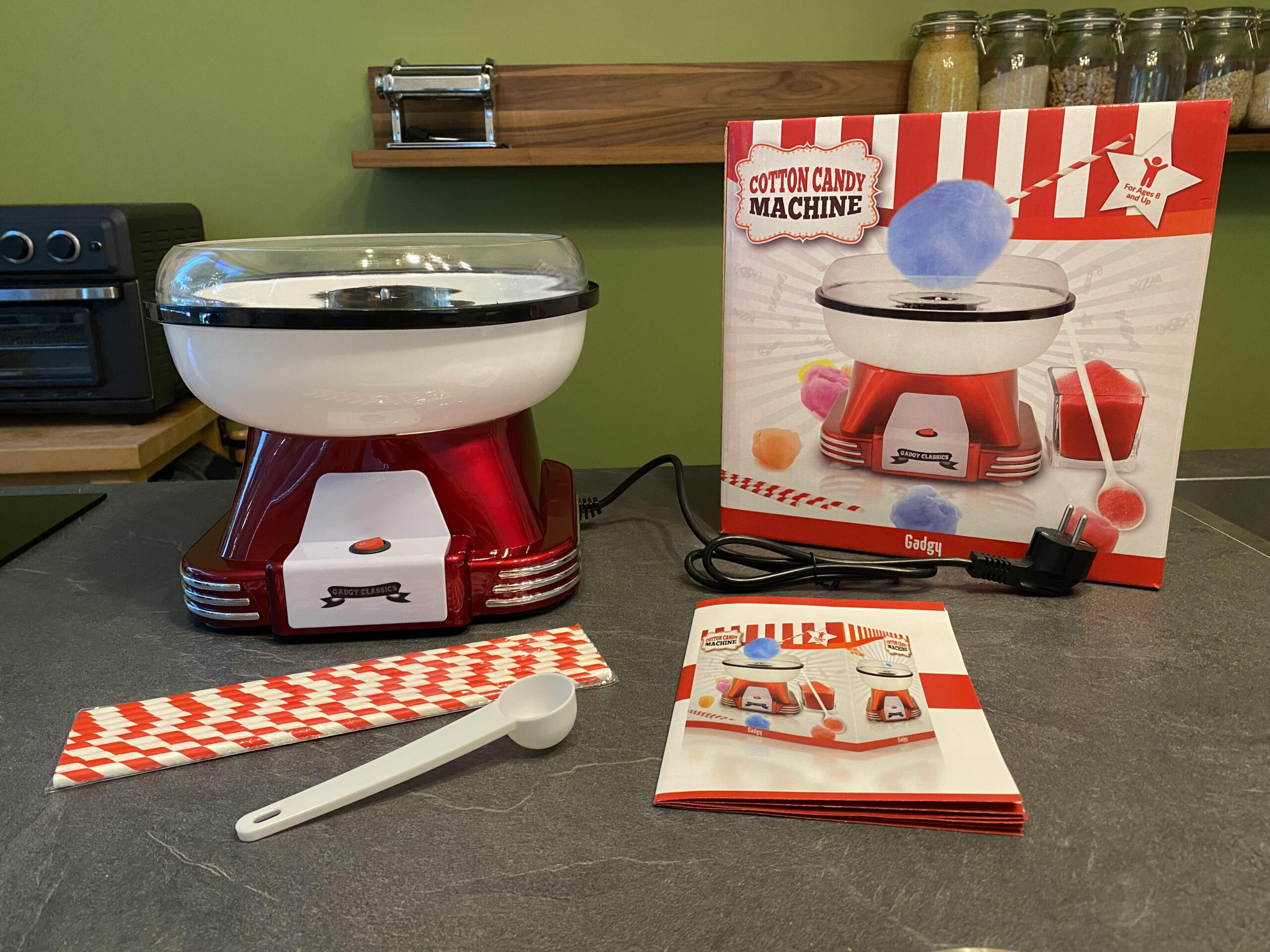 Gadgy Suikerspinmachine voor een zoete traktatie bij feestelijke