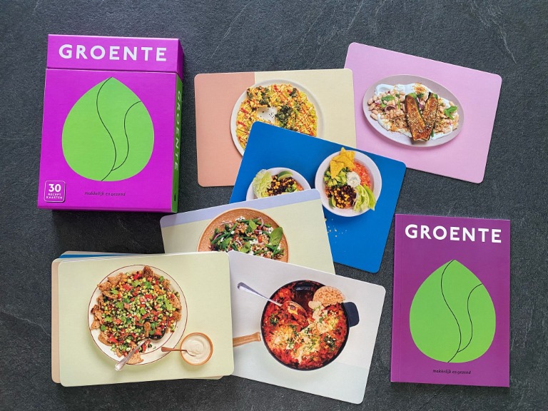 30 receptkaarten - groente.