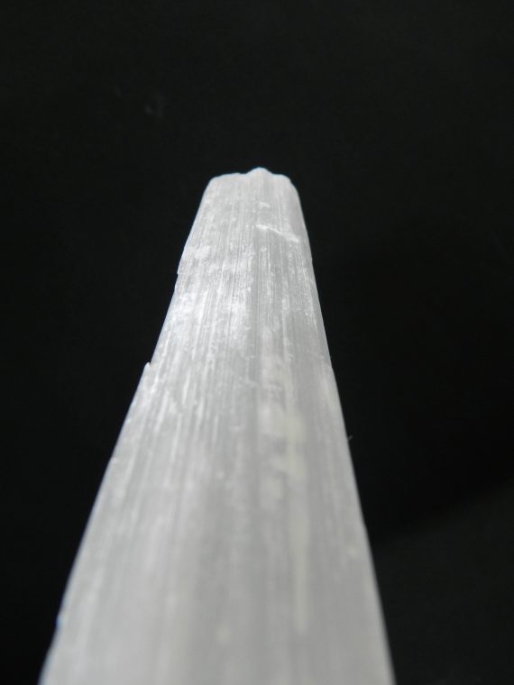 Image taken down the length of Selenite wand