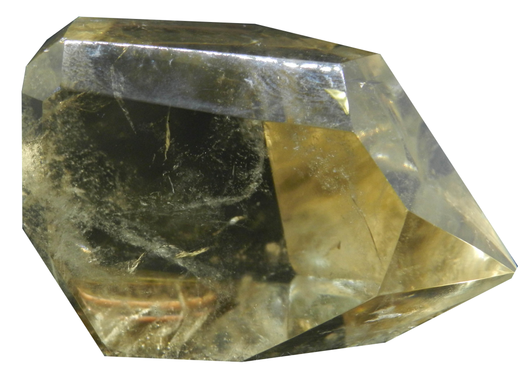 Image of Citrine crystal with the background removed