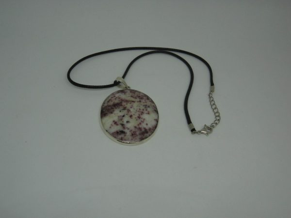 Kakortokite pendant with chain