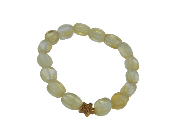 citrine bracelet with starfish bead