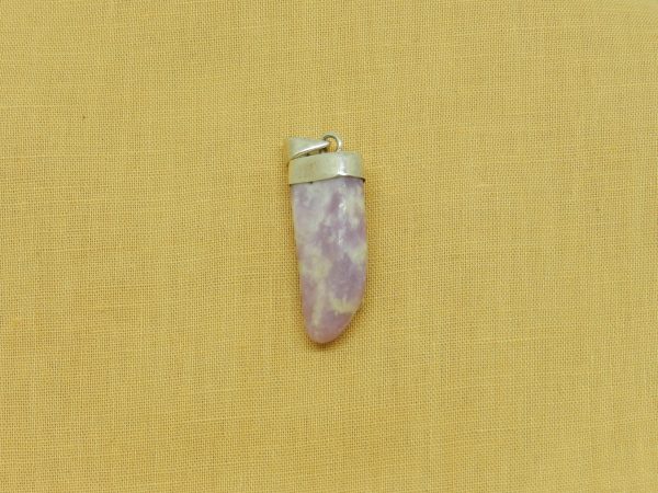 crystal pink tanzanite pendant