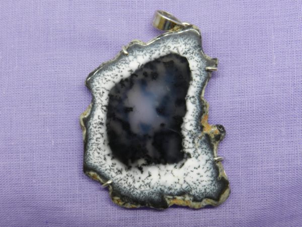 merlinite crystal pendant
