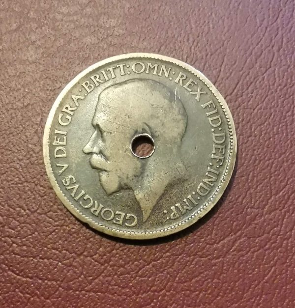 1920 half penny coin