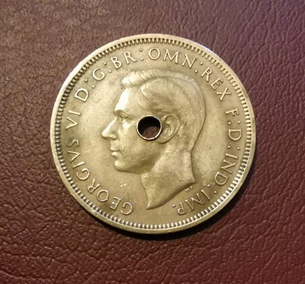 1948 half penny coin