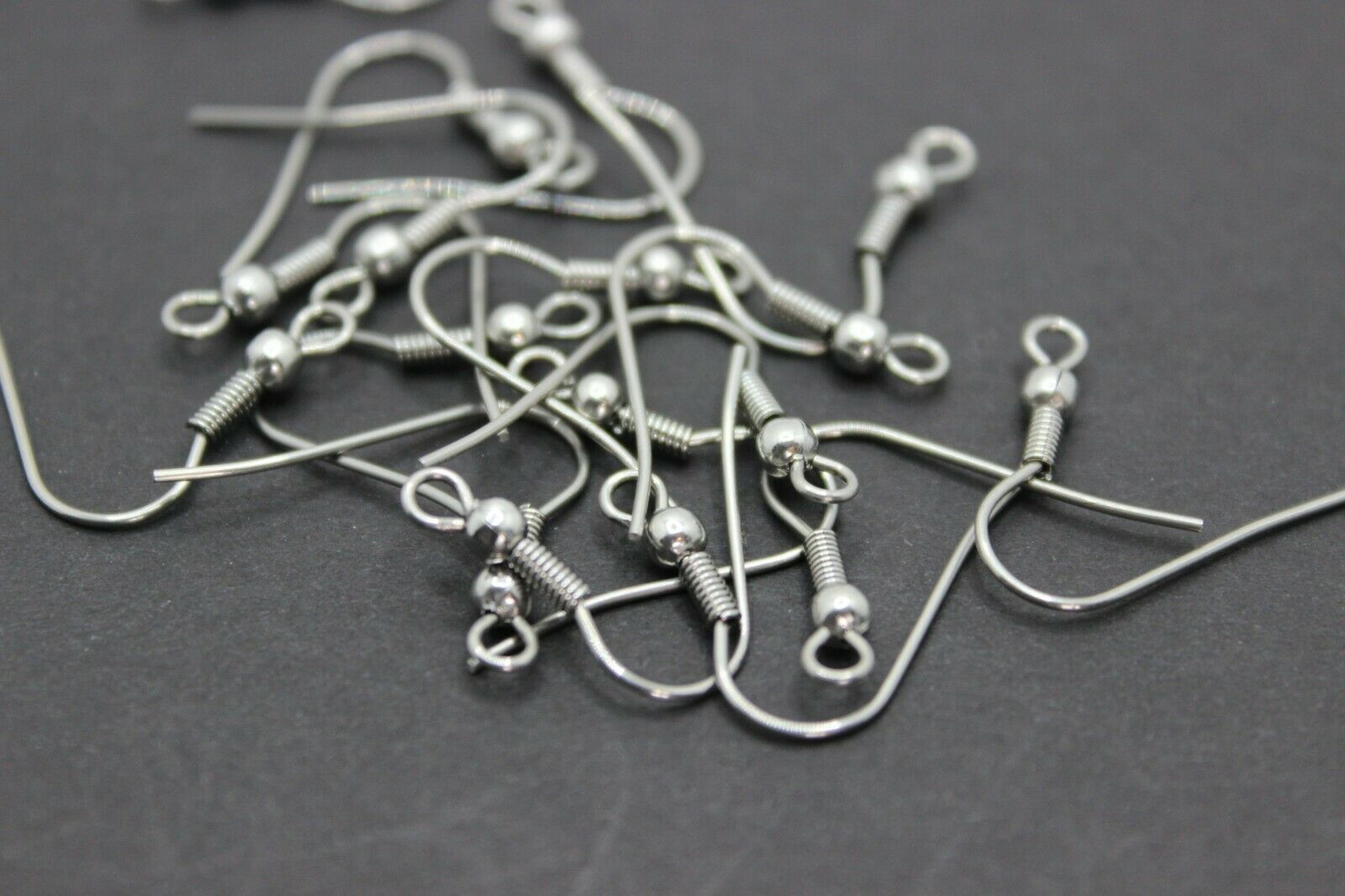 Earring Hooks, Stainless Steel Wire, 20×19.5mm, Hole: 2mm, – 2 10